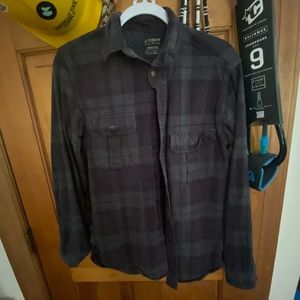 black j crew flannel jacket